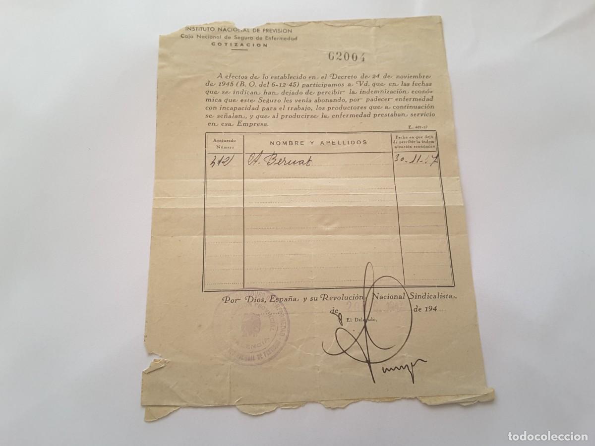 Militaria: Documento militar Espa&ntilde;a