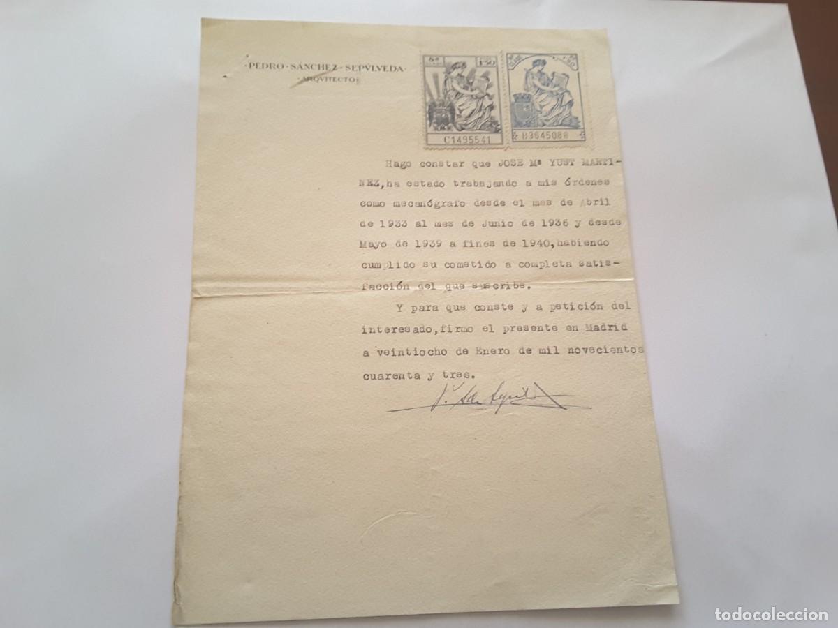 Militaria: Documento militar Espa&ntilde;a