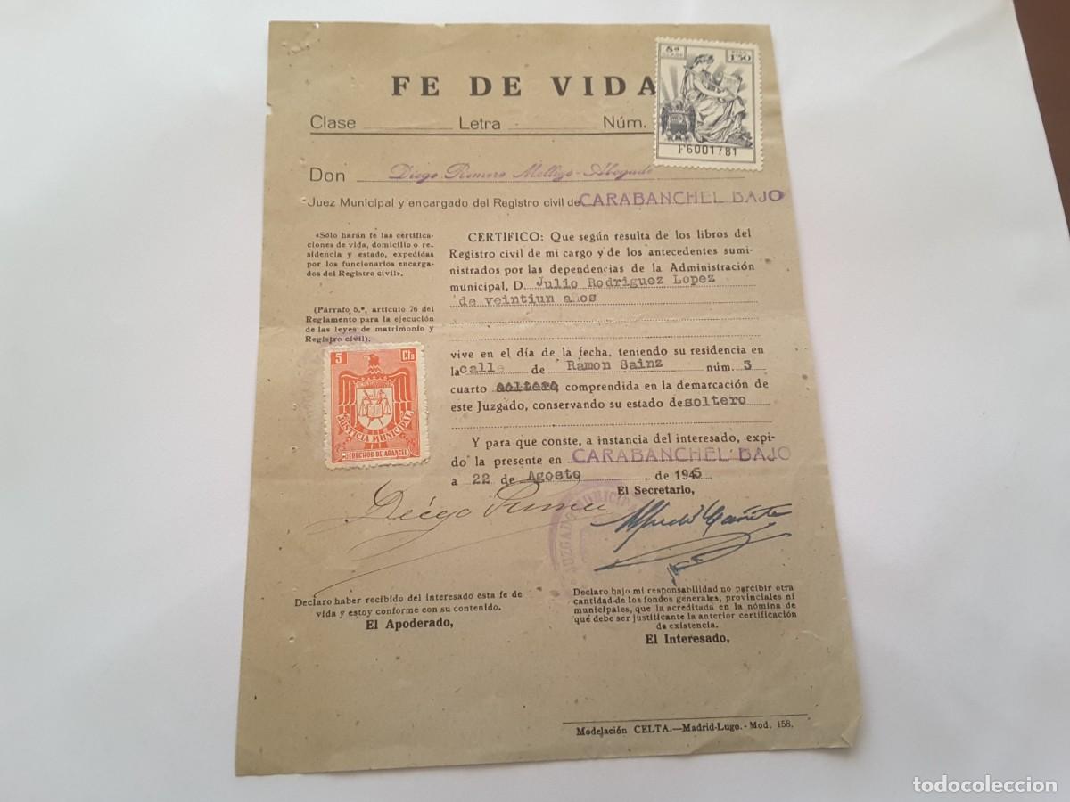 Militaria: Documento militar Espa&ntilde;a