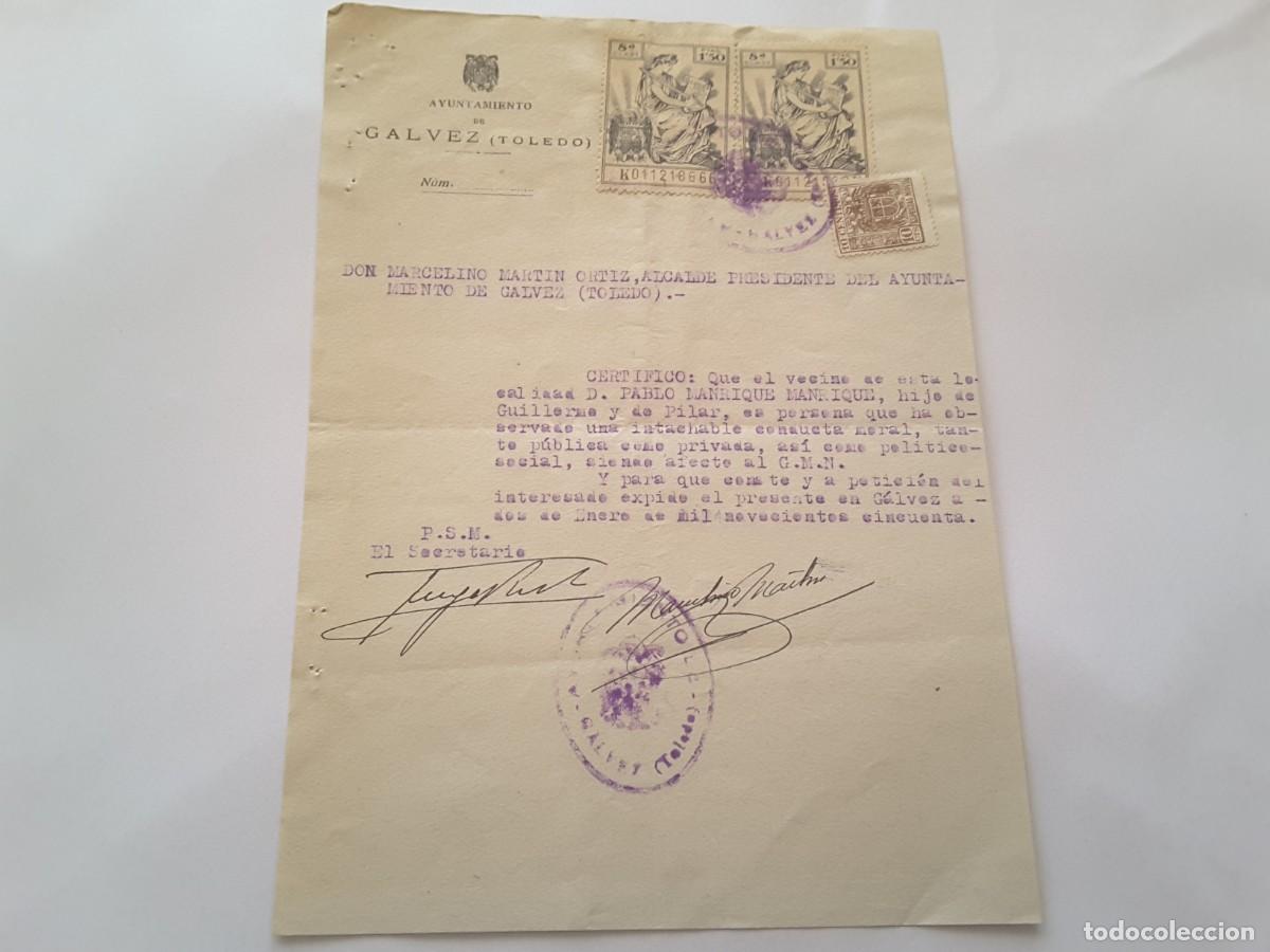 Militaria: Documento militar Espa&ntilde;a