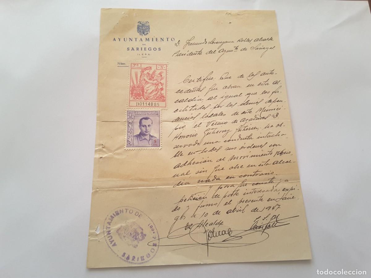 Militaria: Documento militar Espa&ntilde;a