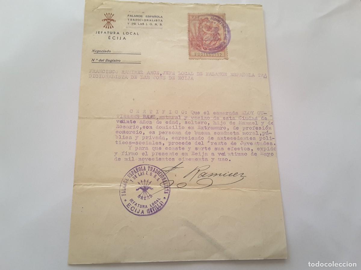Militaria: Documento militar Espa&ntilde;a - Foto 1