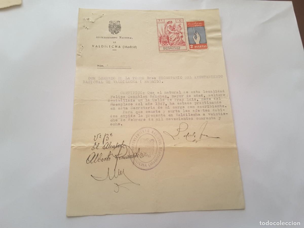 Militaria: Documento militar Espa&ntilde;a - Foto 1