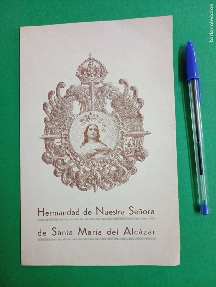 Military Antiques: Antiguo folleto a Los Defensores del ALCAZAR de 1937. Original. Guerra Civil Epa&ntilde;ola.