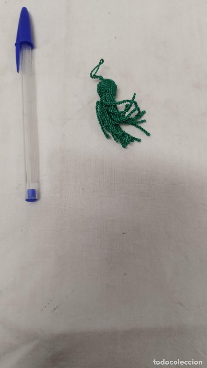 Military Antiques: Antigua borla de gorra o gorrillo,de Guerra civil.Original color verde