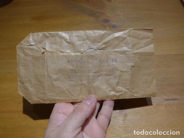 Militaria: Antiguo sobre original de Falange de Seccion Femenina. Lucha contra mortalidad infantil.