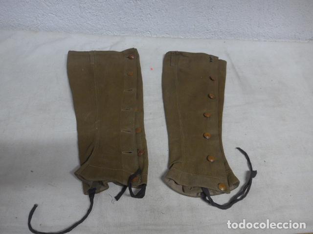 Militaria: Antiguas polainas de tela originales, Guerra de Africa, de Alfonso XIII hasta guerra civil.