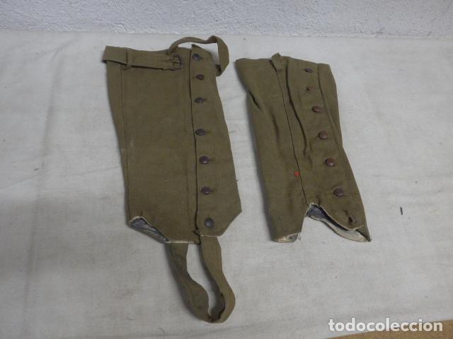 Militaria: Antiguas polainas de tela originales, Guerra de Africa, de Alfonso XIII hasta guerra civil.
