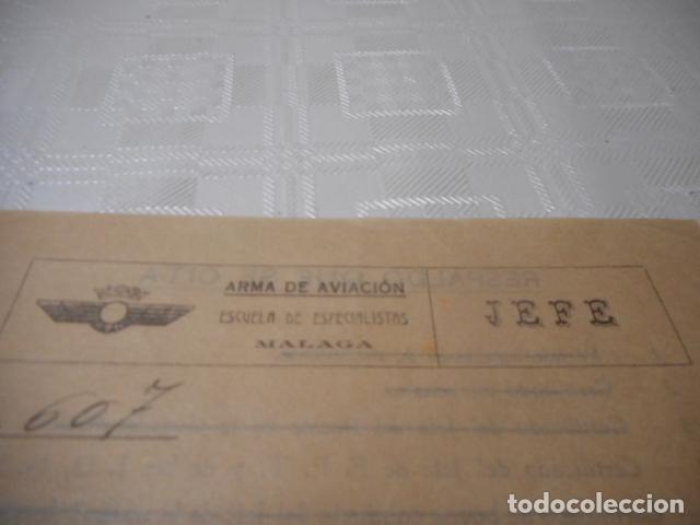 Militaria: documento malaga 1940 - Foto 4