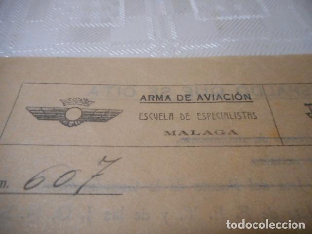 Militaria: documento malaga 1940 - Foto 1
