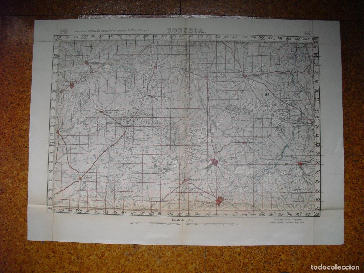 Military Antiques: GUERRA CIVIL MAYO DE 1937 ED. ESPECIAL DEL MAPA DE SONSECA DEL EJERCITO REPUBLICANO E 1: 50000