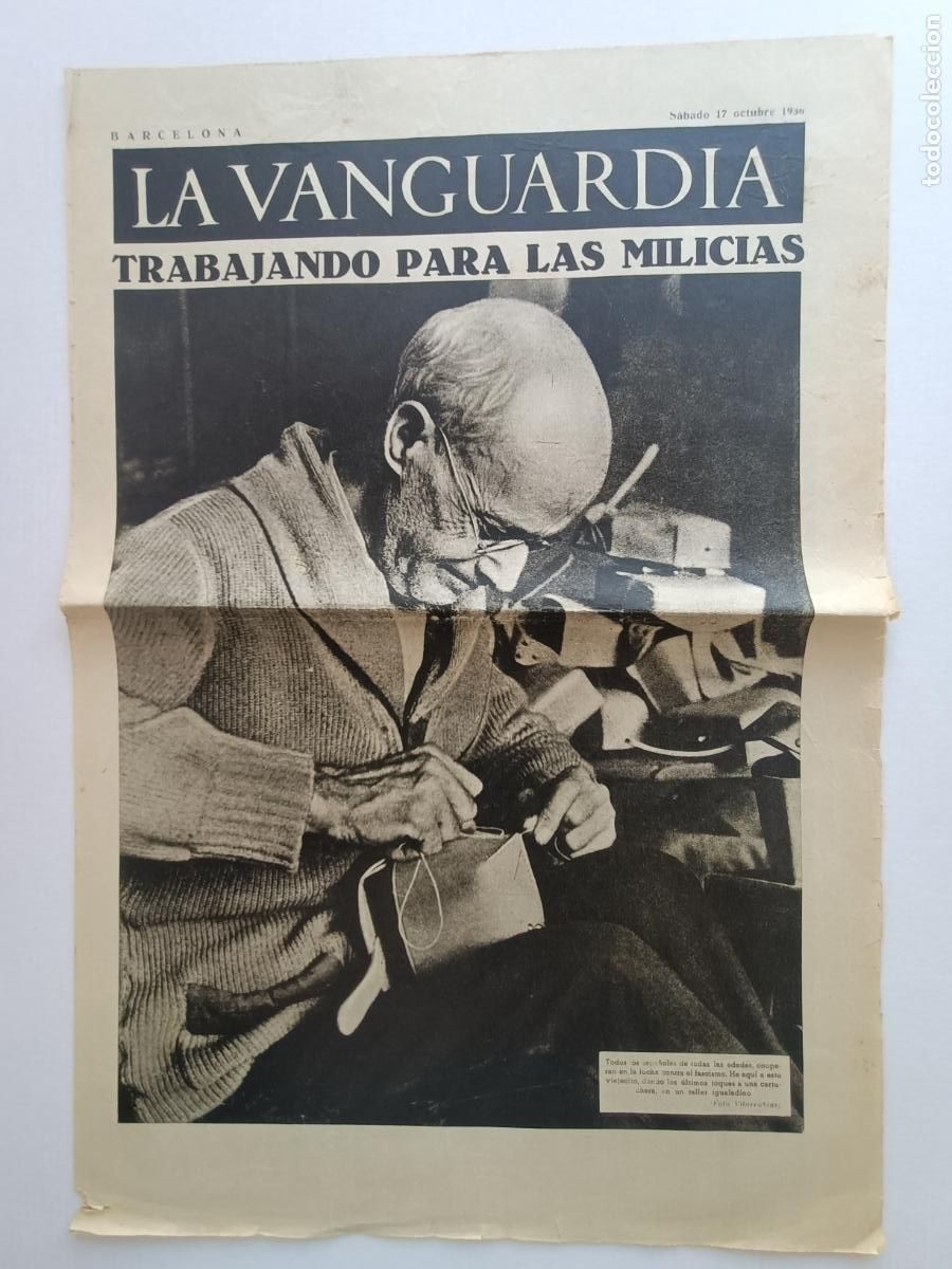Militaria: EN EL SECTOR DE HUESCA LA VANGUARDIA OCTUBRE 1936