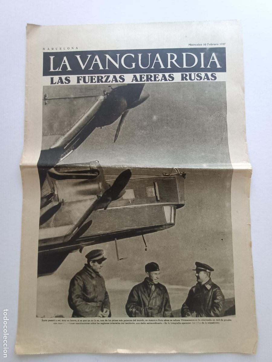 Militaria: LA VANGUARDIA FEBRERO 1937