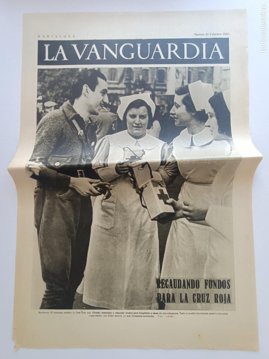 Militaria: LA CRUZ ROJA LA VANGUARDIA FEBRERO 1937