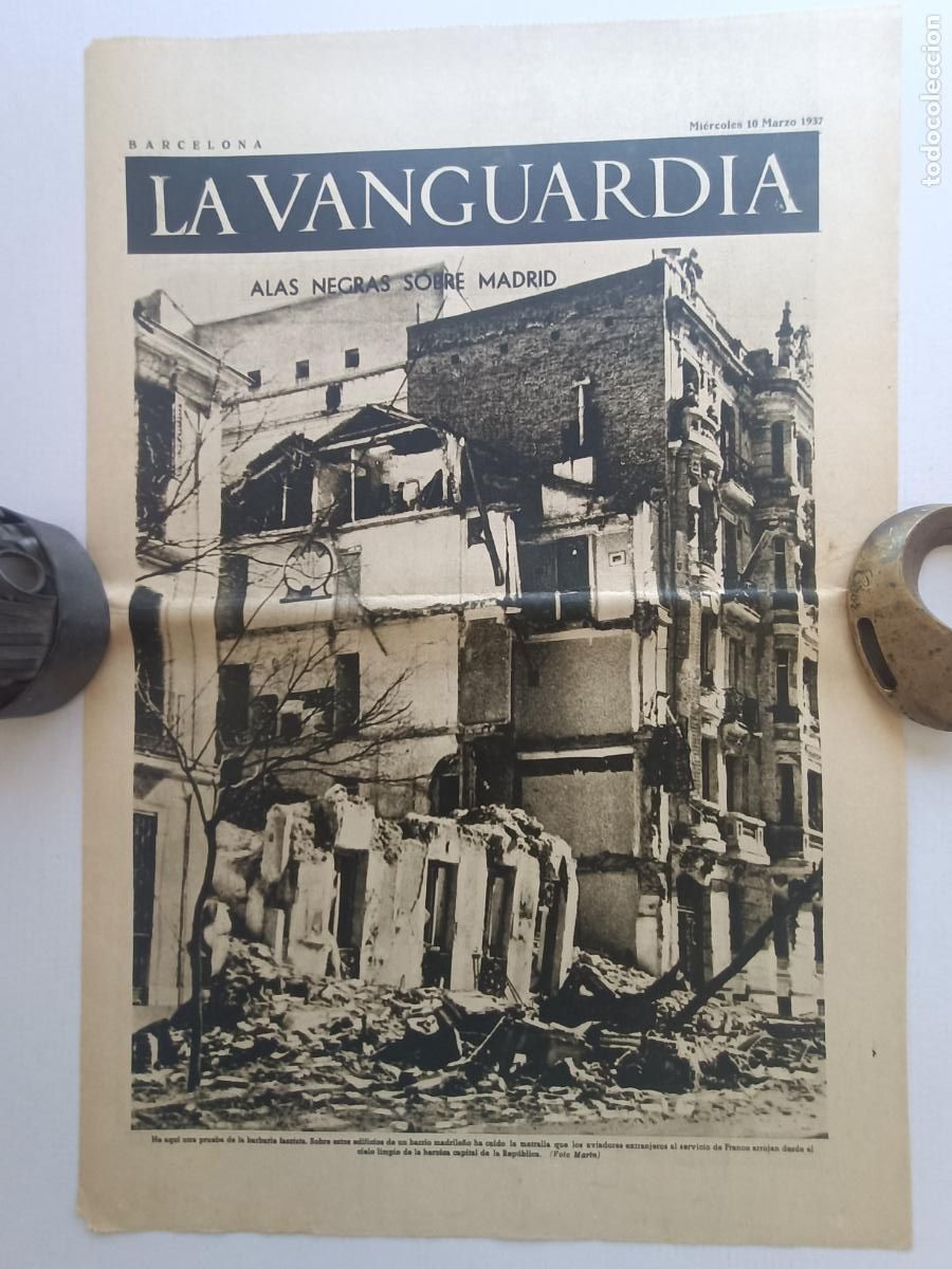 Militaria: ALAS NEGRAS SOBRE MADRID LA VANGUARDIA MARZO 1937