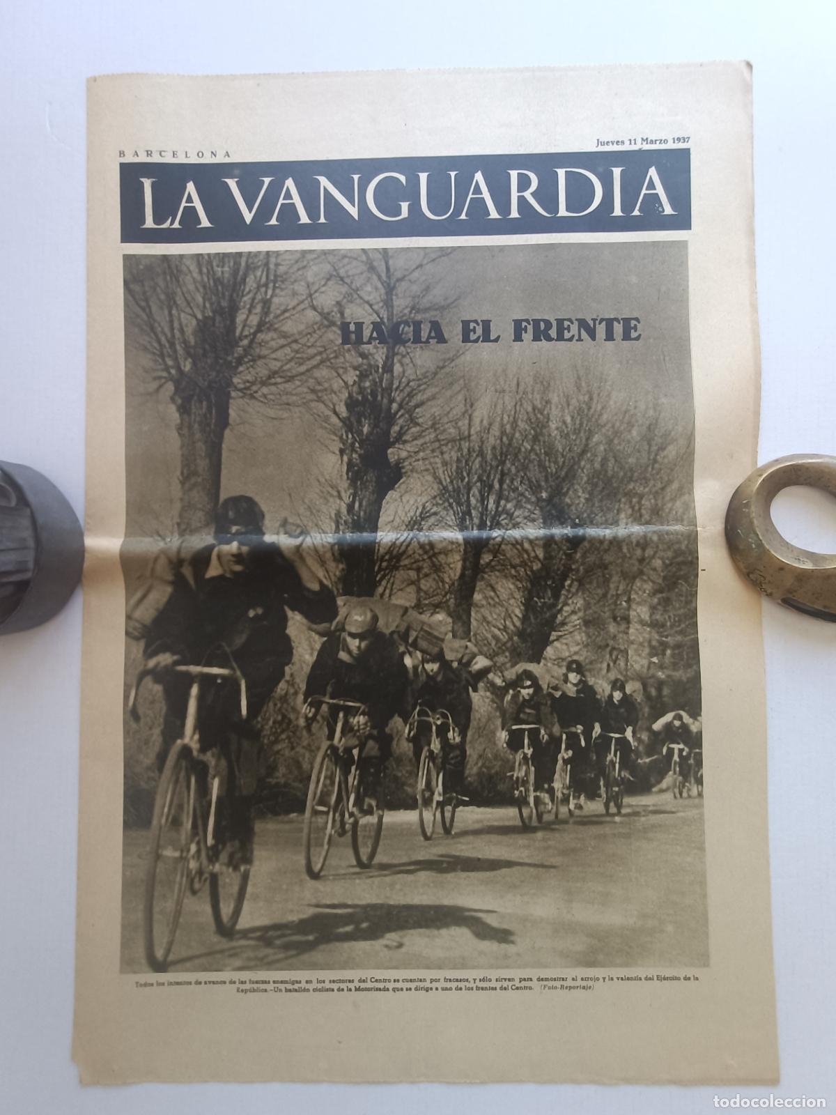 Militaria: FRENTE DE MADRID LA VANGUARDIA MARZO 1937