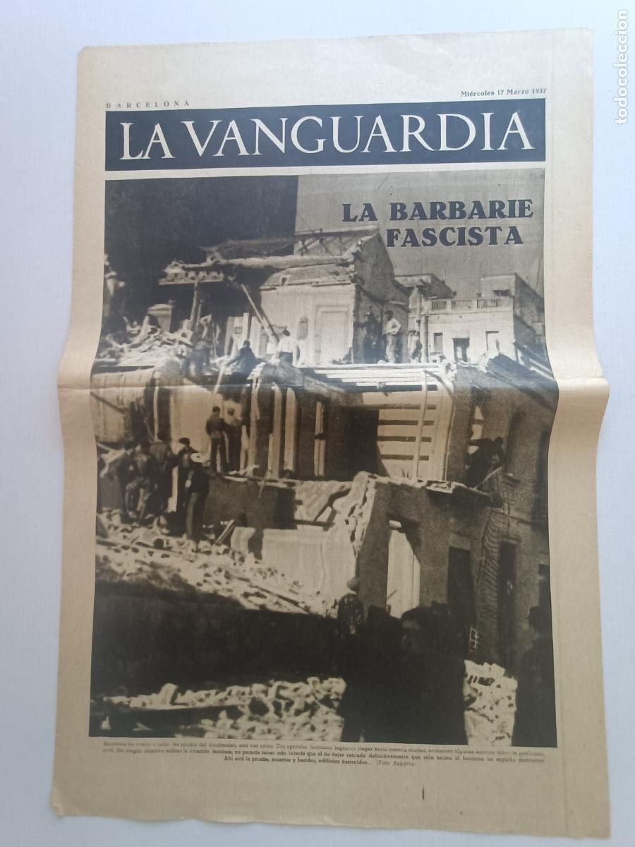 Militaria: LA BARBARIE FASCISTA LA VANGUARDIA MARZO 1937