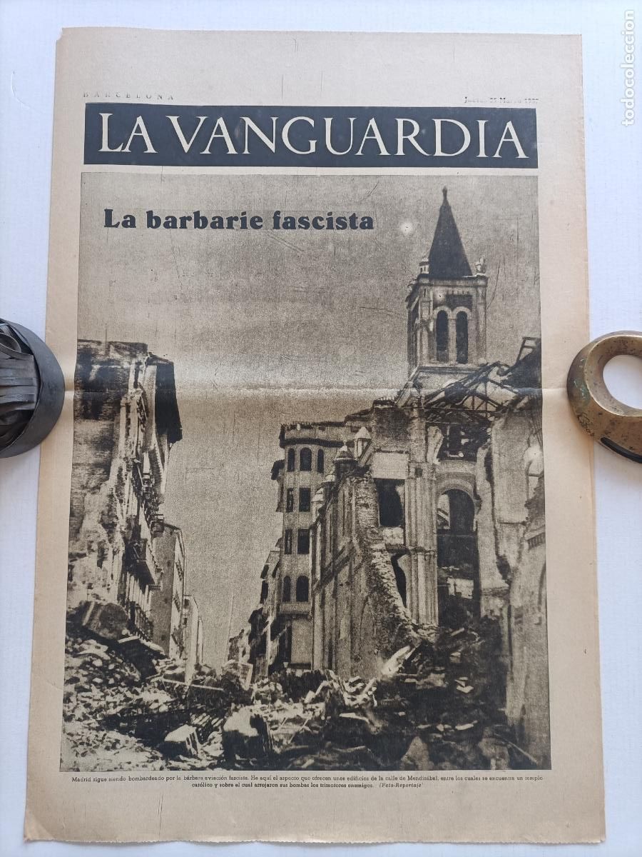 Militaria: LA BARBARIE FASCISTA LA VANGUARDIA MARZO 1937