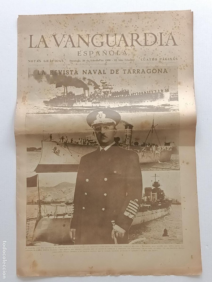 Militaria: LA VANGUARDIA 26 DE FEBRERO DE 1939