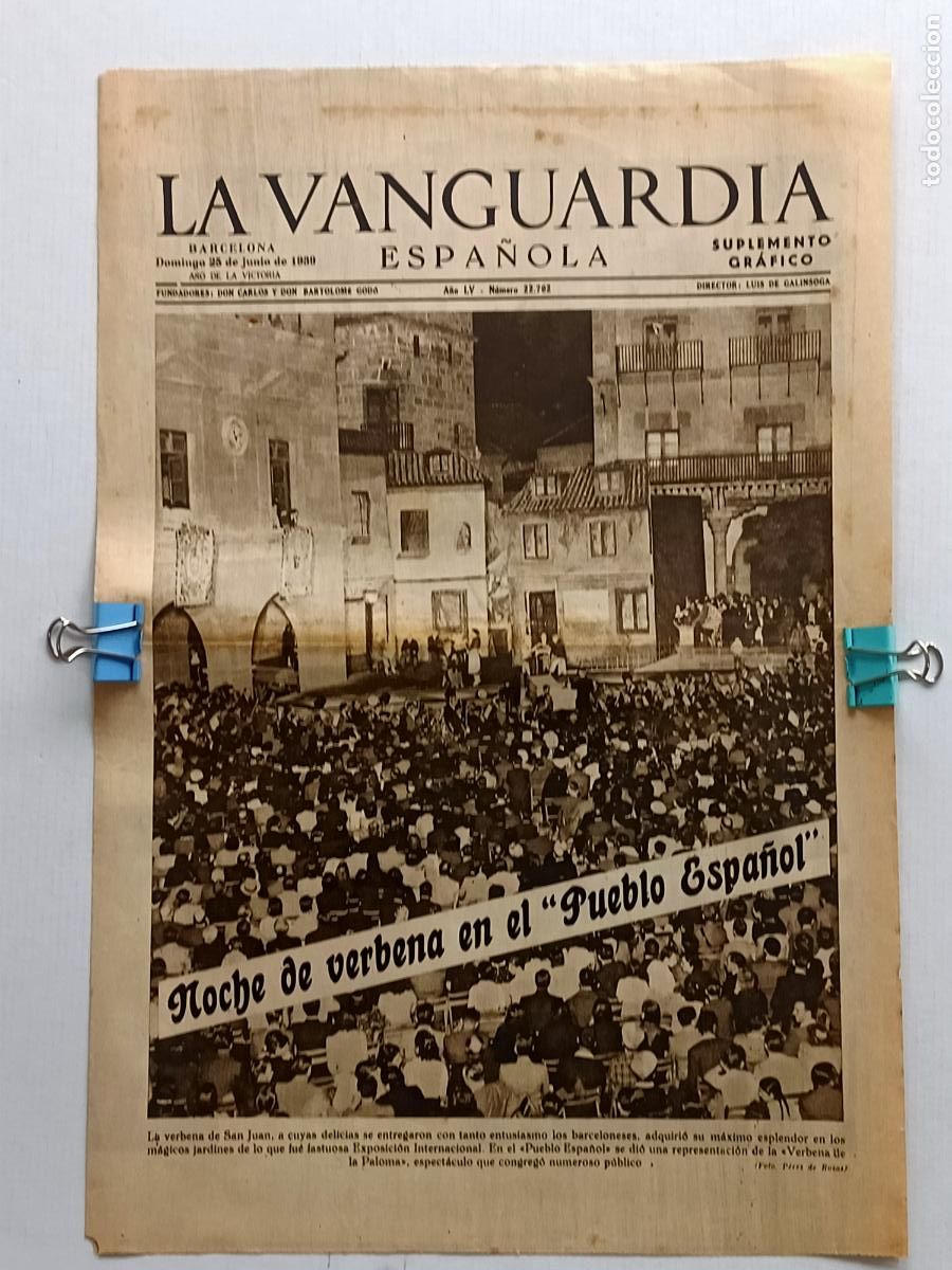 Militaria: LA VANGUARDIA 25 DE JUNIO DE 1939