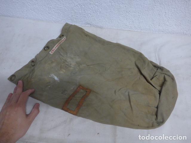 Military Antiques: Antiguo petate militar con nombre de soldado catalan, seguramente guerra civil.