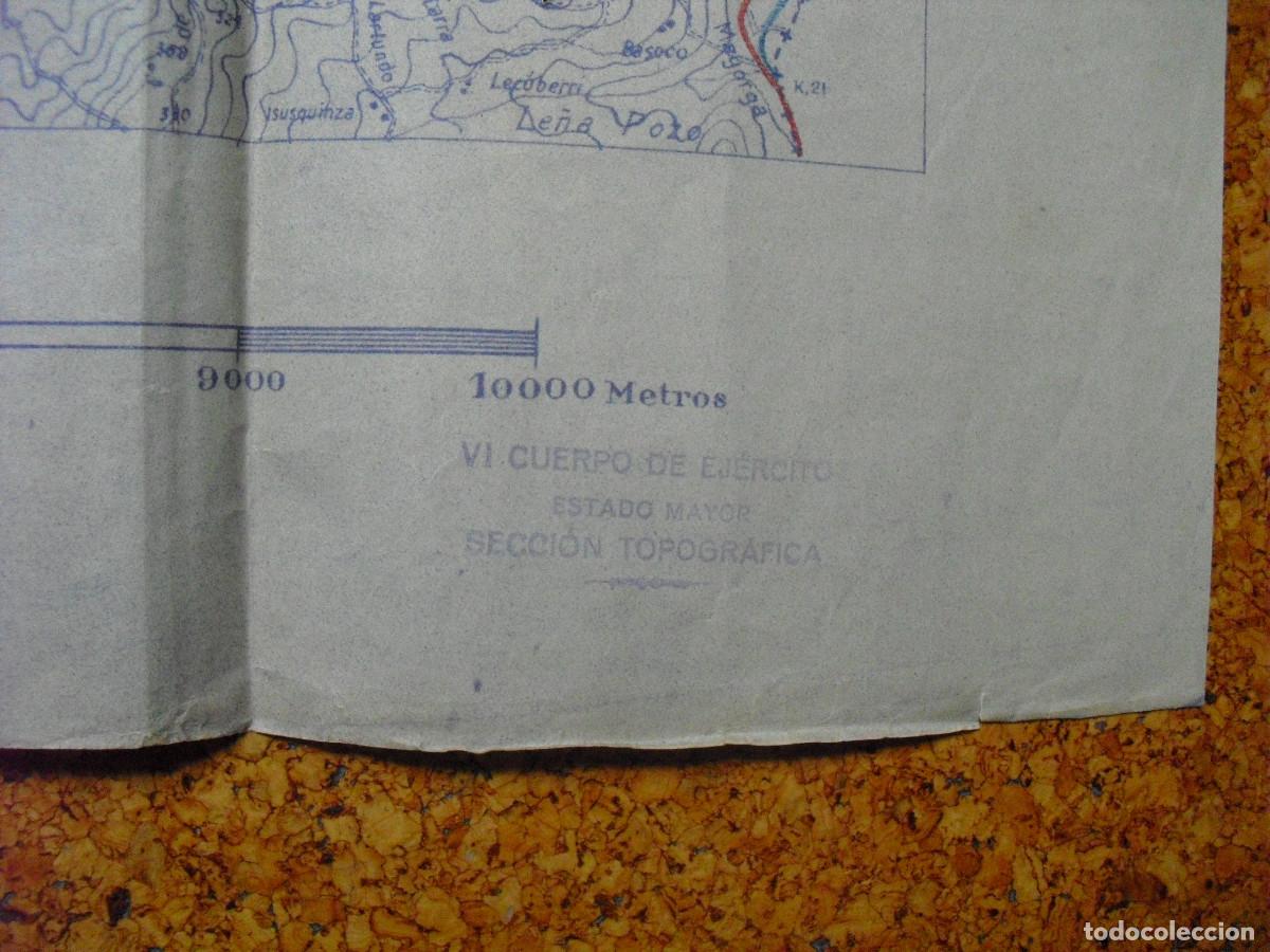 Military Antiques: GUERRA CIVIL EJERCITO NACIONAL 1:25000 MAPA TOPOGRAFICO DE VIZCAYA HOJA 4 ZONA OESTE