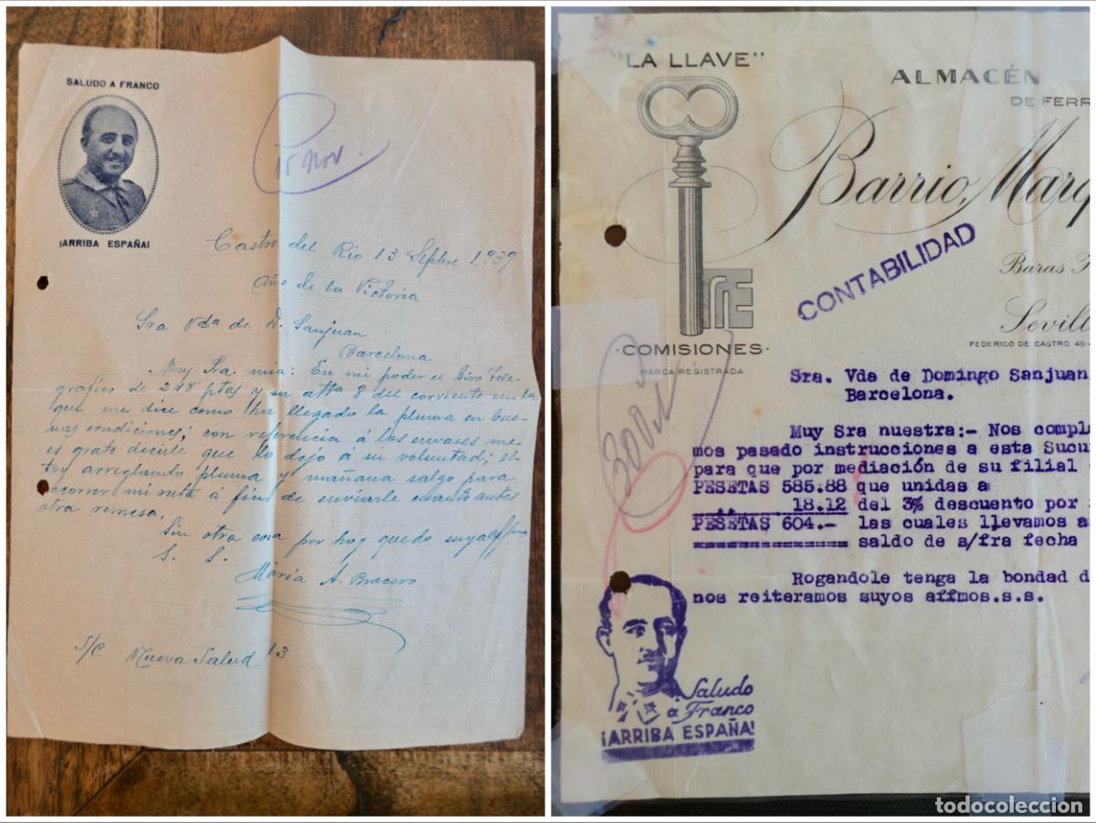 Militaria: DOS DOCUMENTOS DE 1939 - Foto 1