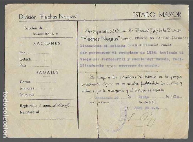 Militaria: SR. GENERAL JEFE DE LA DIVISION &rdquo;FLECHAS NEGRAS&rdquo;, VER FOTO