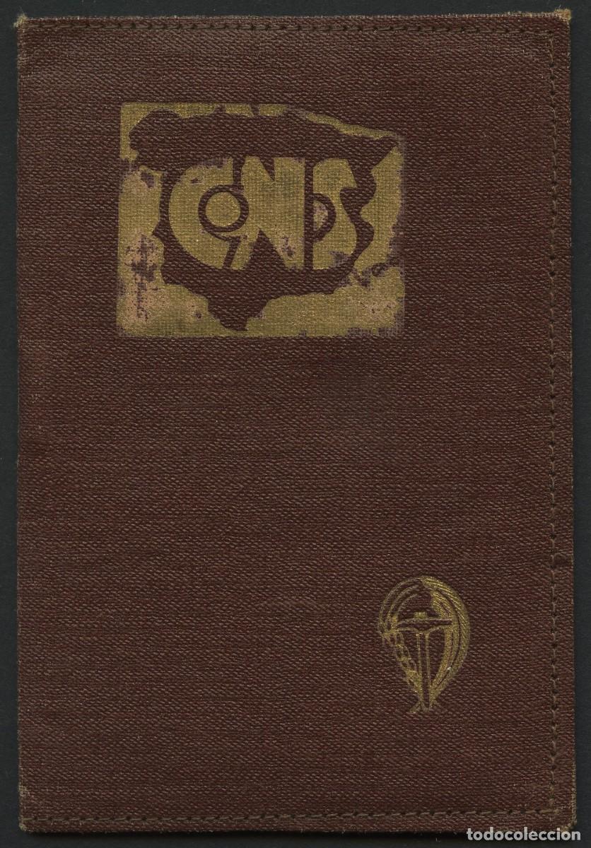 Militaria: POSGUERRA, CARNET, C.N.S., CENTRAL OBRERA NACIONAL SINDICALISTA, 1939, GERONA