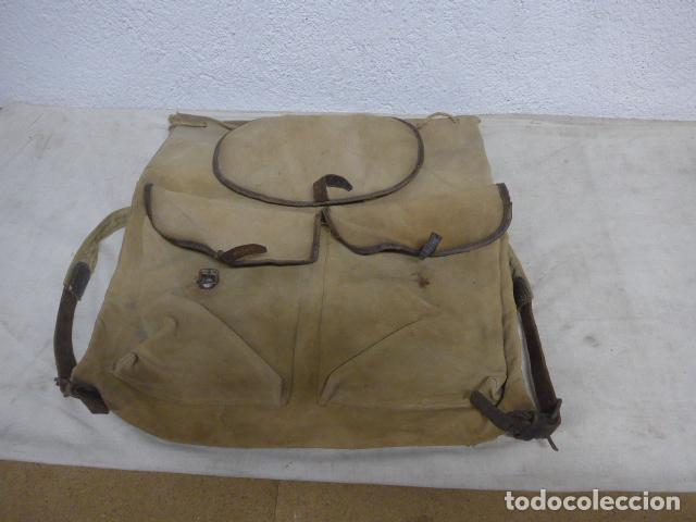 Military Antiques: Antigua mochila militar espa&ntilde;ola, guerra civil, original.