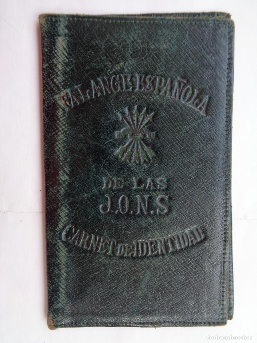 Military Antiques: GUERRA CIVIL - FALANGE : CARTERA PARA CARNET IDENTIDAD FALANGE ESPA&Ntilde;OLA DE LAS J.O.N.S.