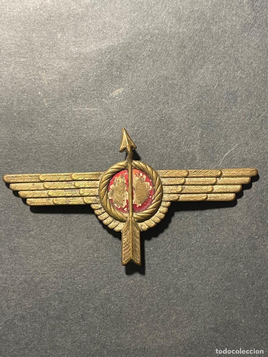 Militaria: GUERRA CIVIL - ANTIGUO DISTINTIVO AGRUPACI&Oacute;N INFANTERIA DE AMETRALLADORAS ANTIAEREAS