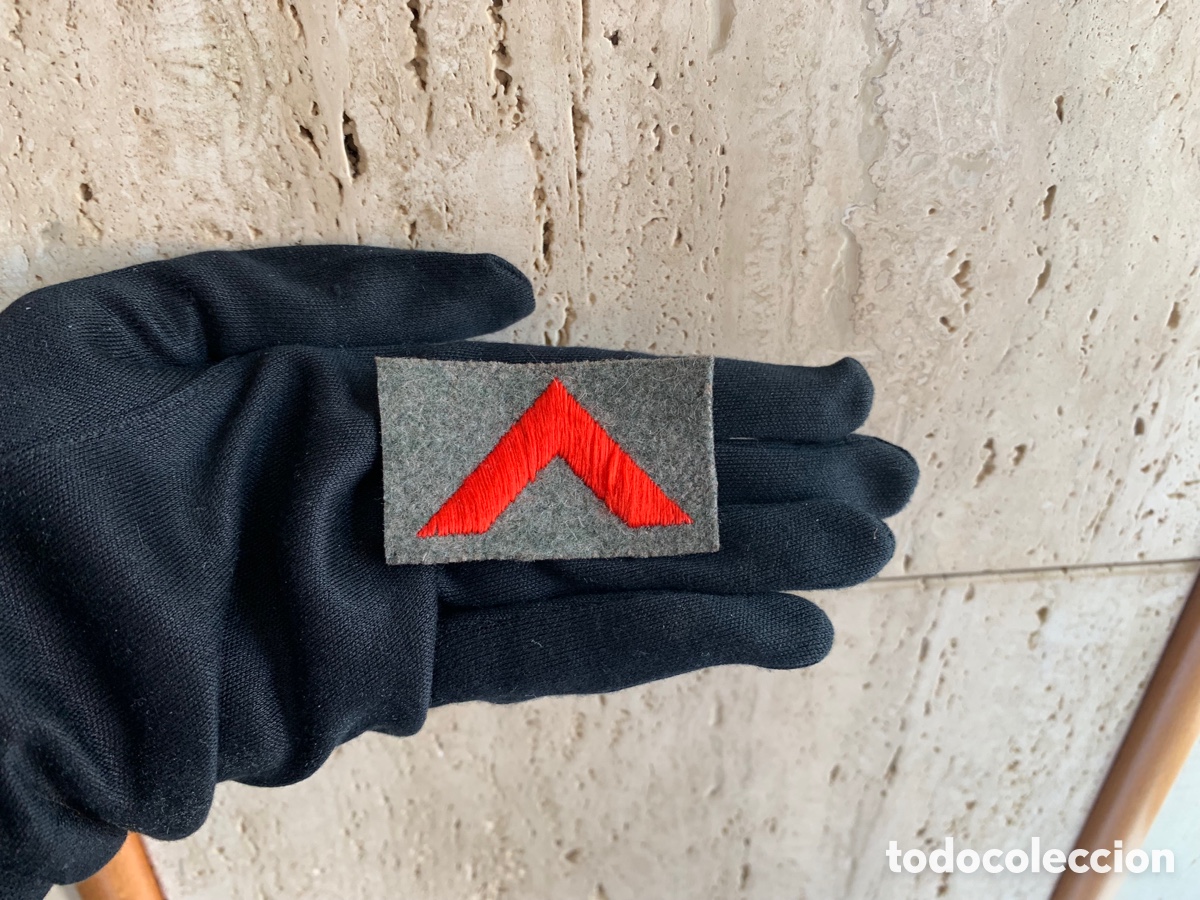 Militaria: ANTIGUO Y ORIGINAL PARCHE DE CABO REPUBLICANO GUERRA CIVIL - FABRICADO POR CASTELLS