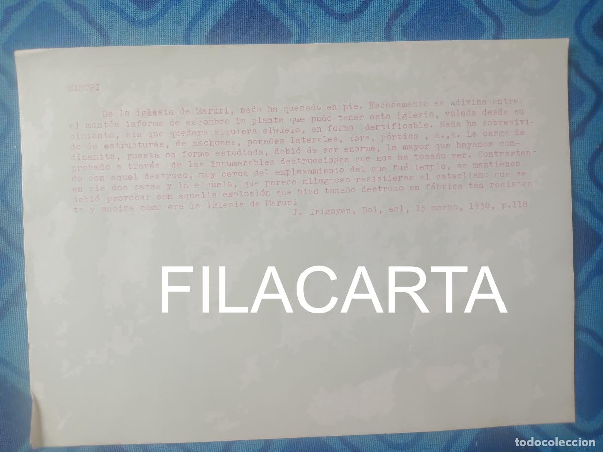 Militaria: Maruri, Vizcaya. Documento de la Guerra civil, 1938