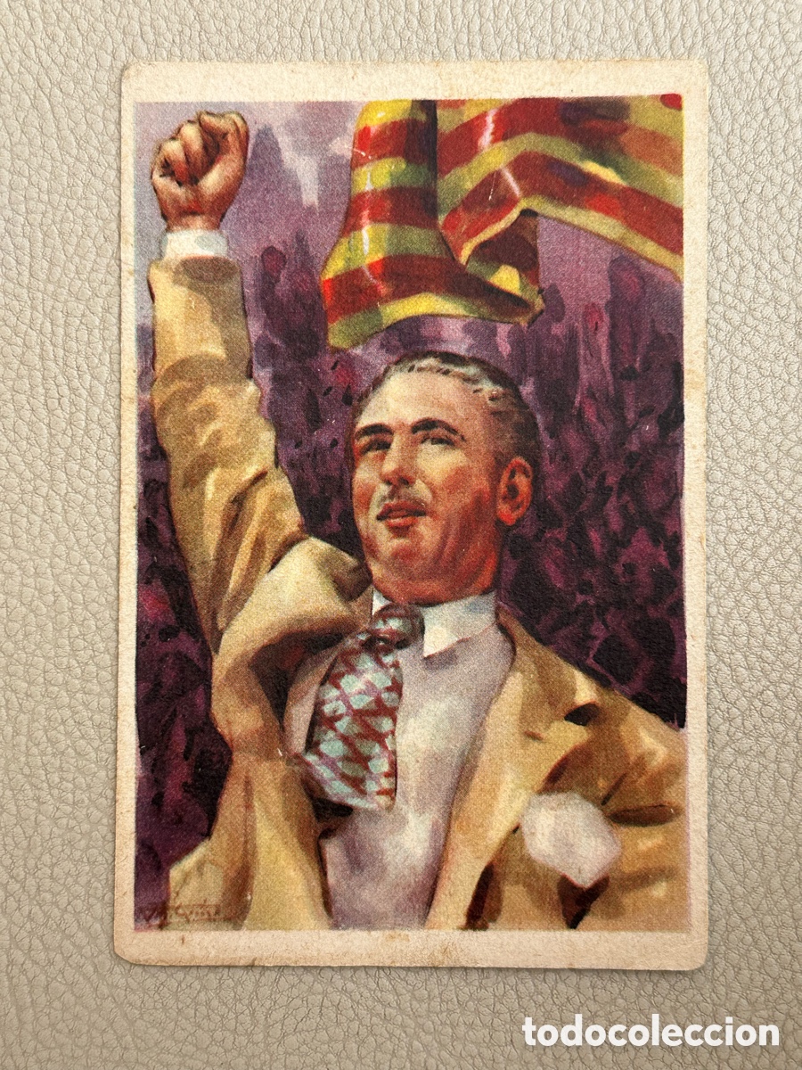 Militaria: ANTIGUA POSTAL EL PRESIDENTE DE LA GENERALITAT DE CATALU&Ntilde;A D. LUIS COMPANYS - EDICION CRUZ ROJA