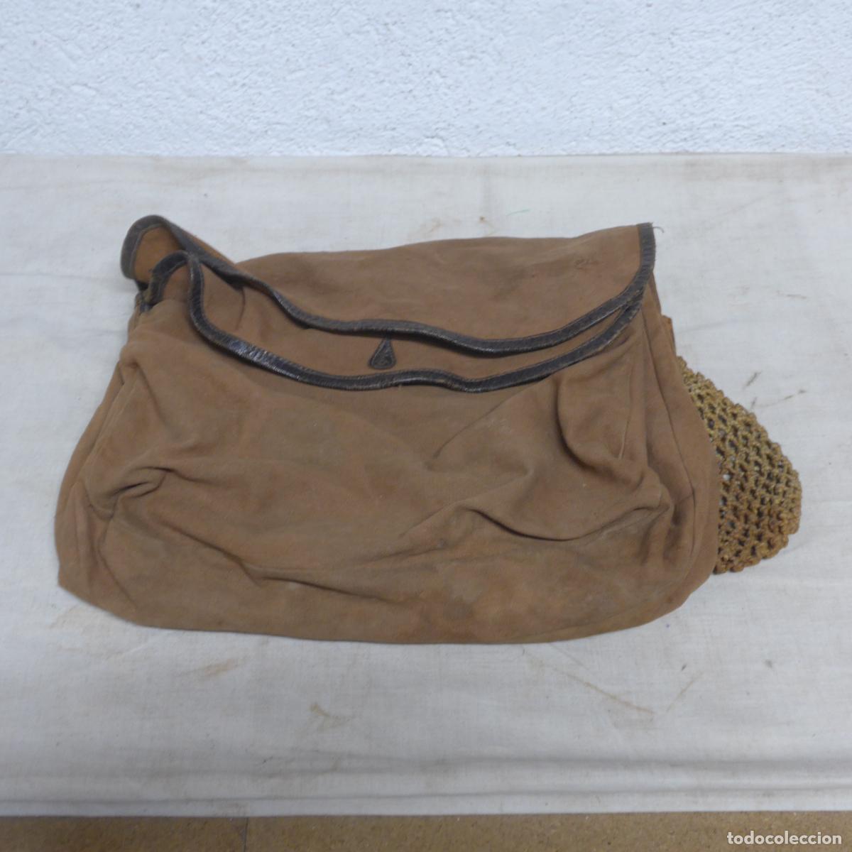 Militaria: Antiguo macuto o morral de caza, original. Seguramente de epoca de guerra civil.