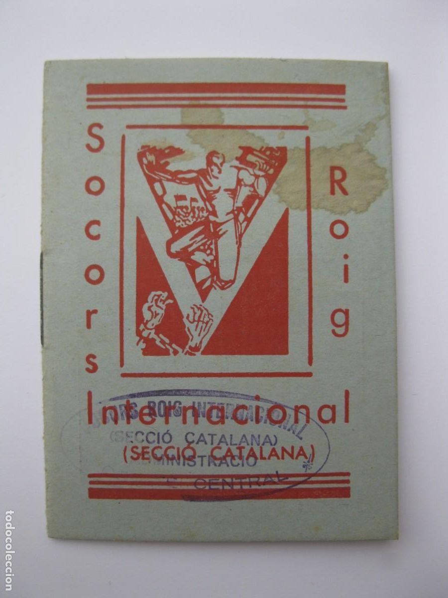 Militaria: CARNET Y ESTATUTOS DEL SOCORS ROIG INTERNACIONAL - SECCI&Oacute; CATALANA - EN CATAL&Aacute;N.