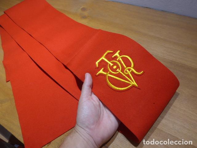 Militaria: Antigua banda bordada del Victor, original franquista, Guerra civil.