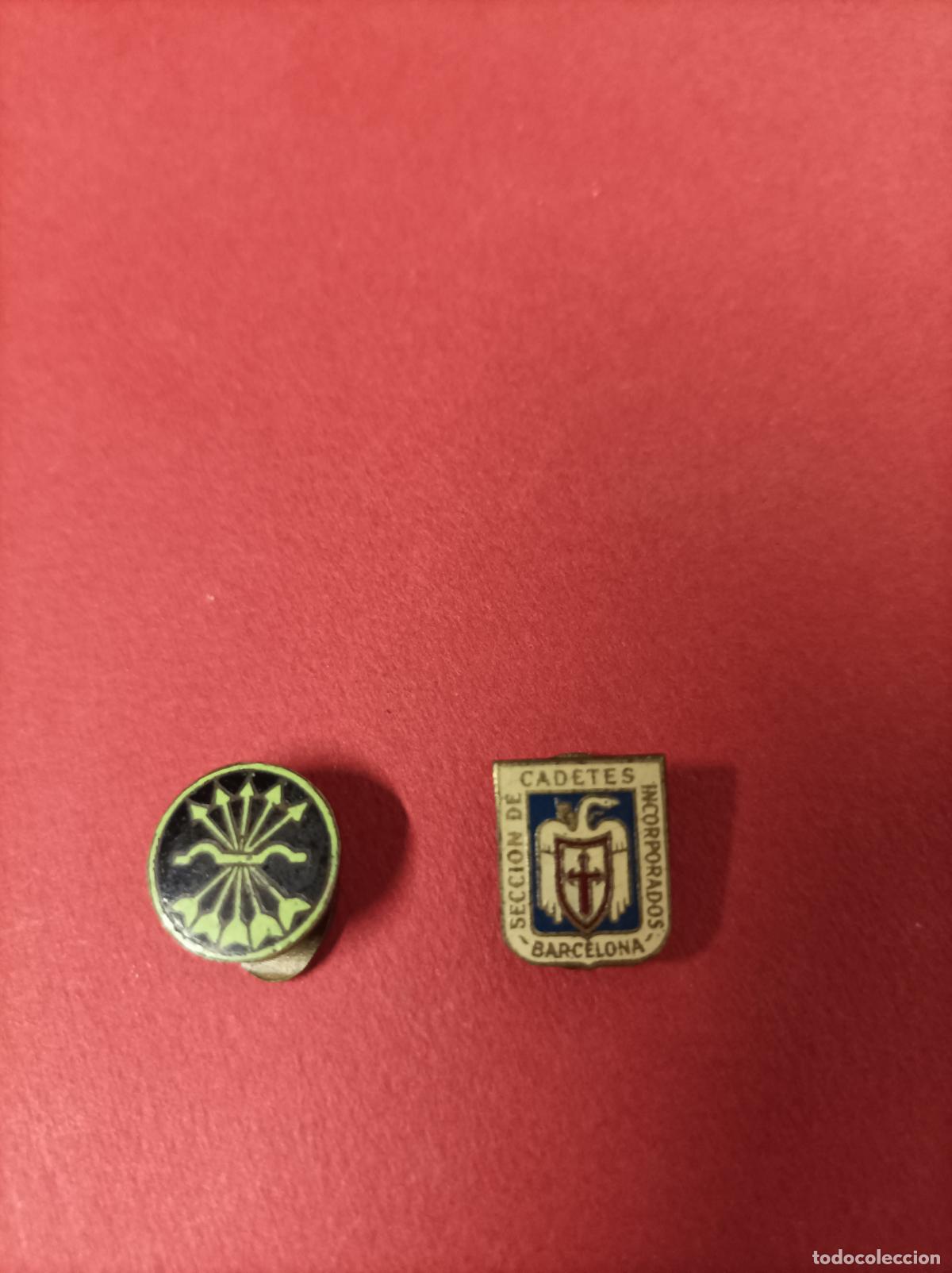Militaria: INSIGNIA PIN DE OJAL FALANGE SECCION DE CADETES INCORPORADOS BARCELONA