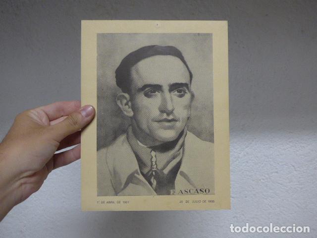 Militaria: Antiguo cartel republicano original de Francisco Ascaso, CNT FAI 1936, Guerra civil.