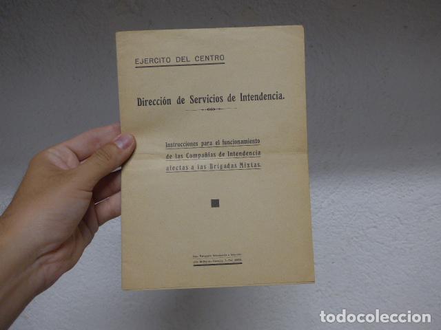 Militaria: Antiguo libro republicano de las compa&ntilde;ias de intendencia de Brigadas mixtas, guerra civil