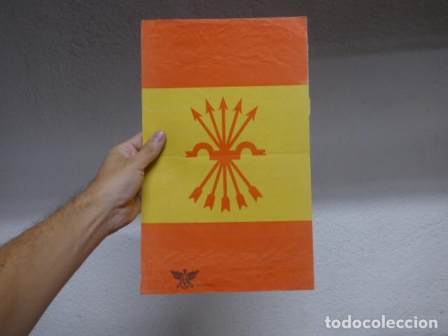 Militaria: Antiguo cartel de Falange con emblema de Noticiero de Espa&ntilde;a de 1937. Guerra Civil. Original.