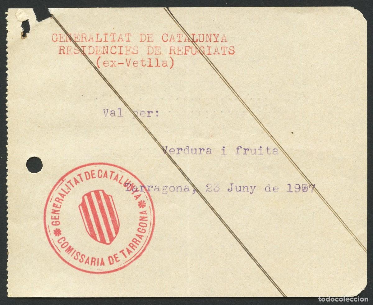 Militaria: GUERRA CIVIL, VALE, RESIDENCIA DE REFUGIADOS, TARRAGONA, 1937