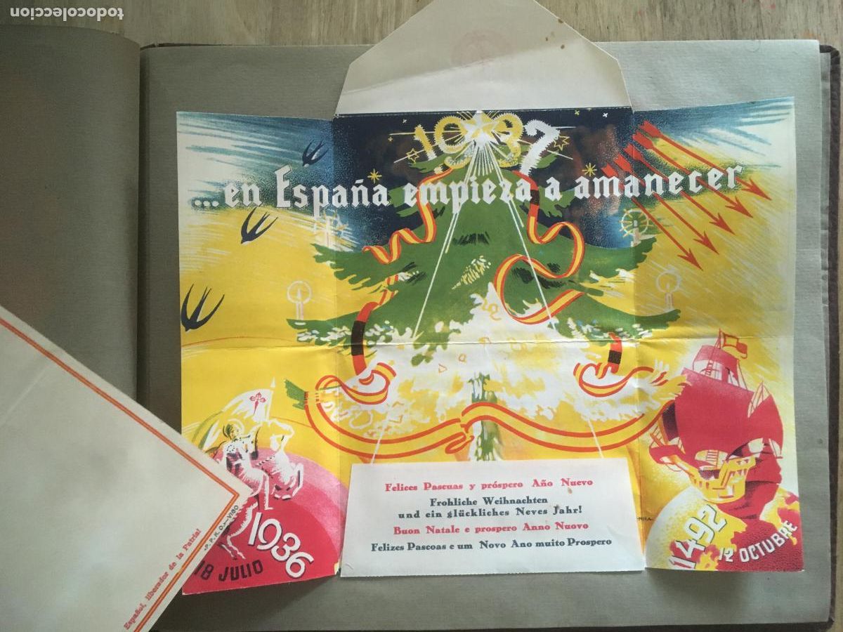 Militaria: guerra civil franquismo dictadura hitler franco fascismo nazismo album postales fotos publicidad