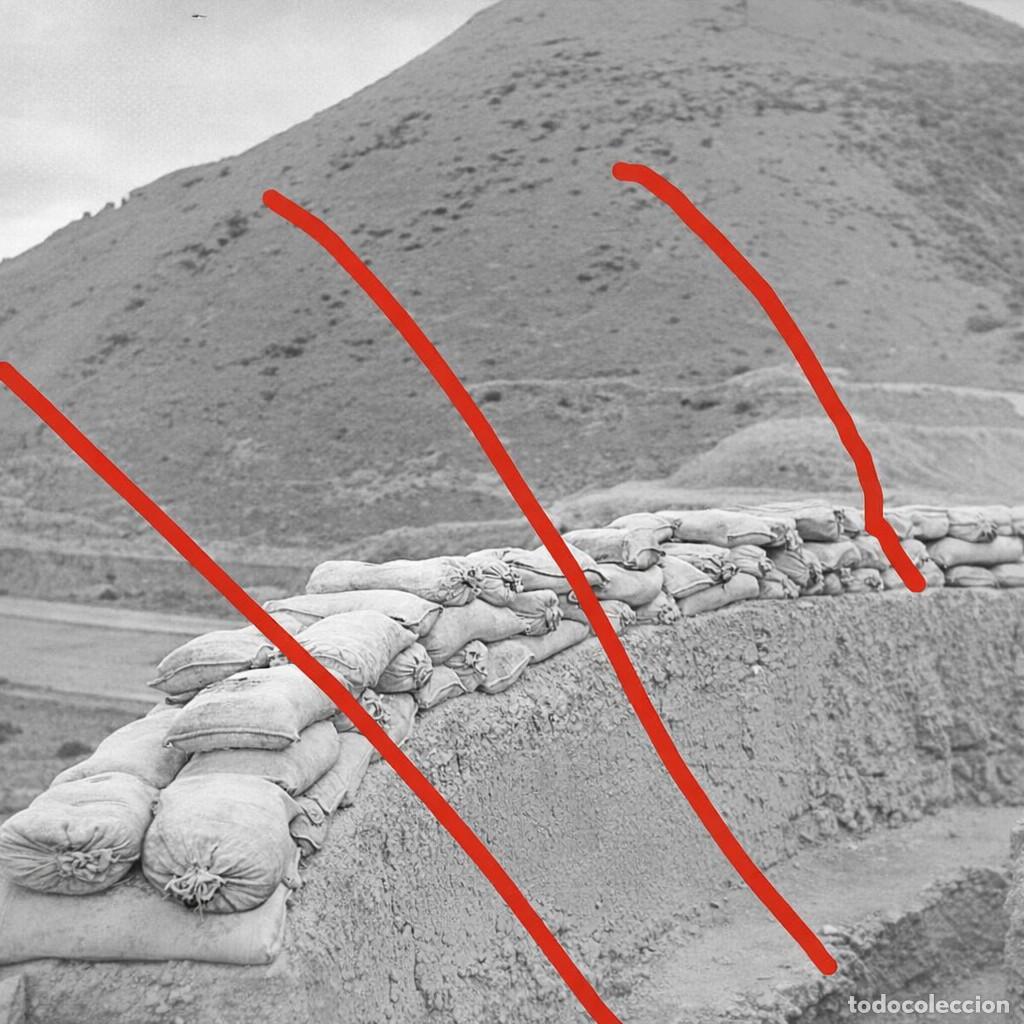 Militaria: Fortificaciones Huesca Aragon GUERRA CIVIL ESPA&Ntilde;OLA - NEGATIVO DE CELULOIDE