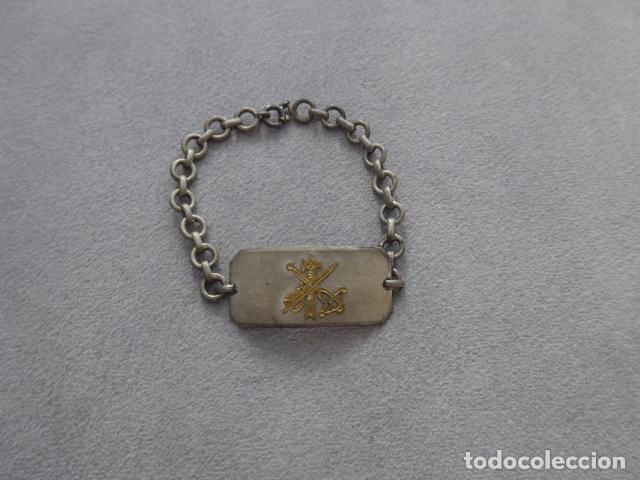 Militaria: Antigua pulsera o brazalete original de la Legion Espa&ntilde;ola. Guerra civil o epoca de Franco Sahara.