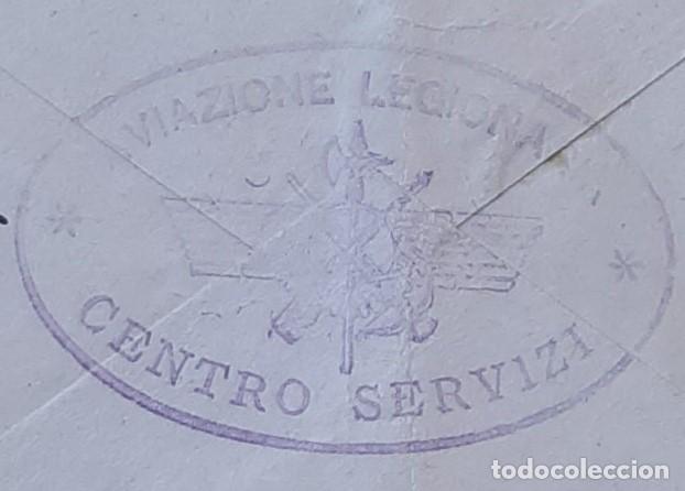 Militaria: SOBRE CON MARCAS DE SELLO DE LA AVIACION LEGIONARIA ITALIANA. GUERRA CIVIL