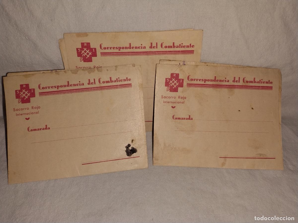 Militaria: CORRESPONDENCIA DEL COMBATIENTE - A&Ntilde;O 1938 - SOCORRO ROJO INTERNACIONAL&bull;GUERRA CIVIL.