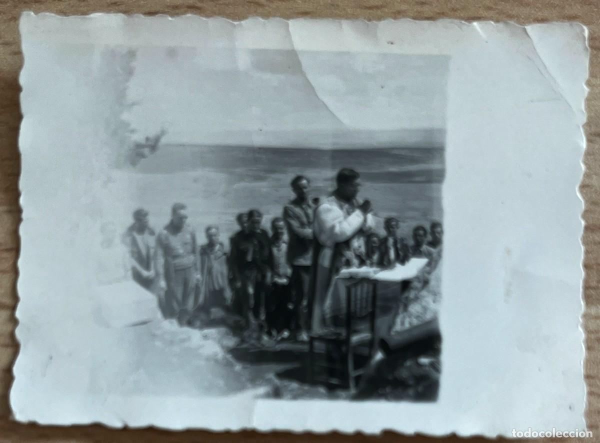 Militaria: FOTOGRAFIA PLENA GUERRA CIVIL, MILITARES NACIONALES EN MISA EN EL FRENTE DE TERUEL, , POSICION RINCO