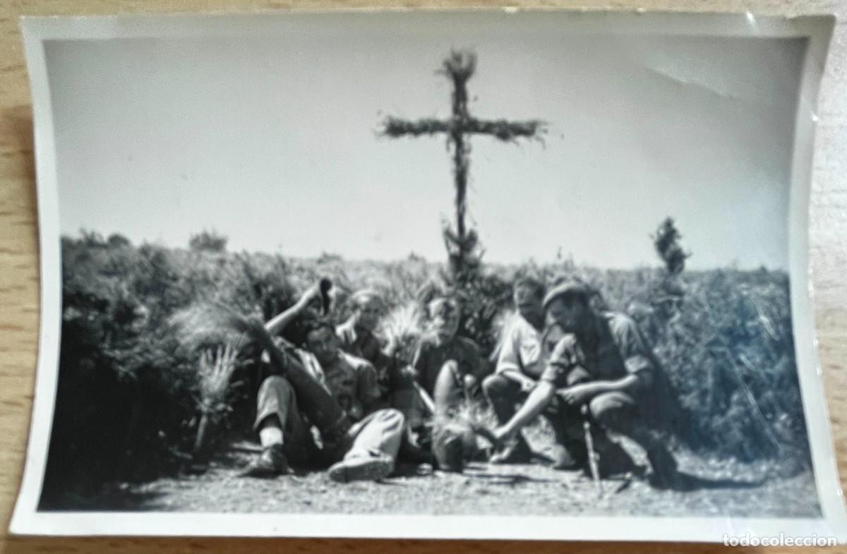 Militaria: FOTOGRAFIA PLENA GUERRA CIVIL, MILITARES NACIONALES EN EL FRENTE DE TERUEL, 1938, MIDE 8,8 X 5,8 CMS